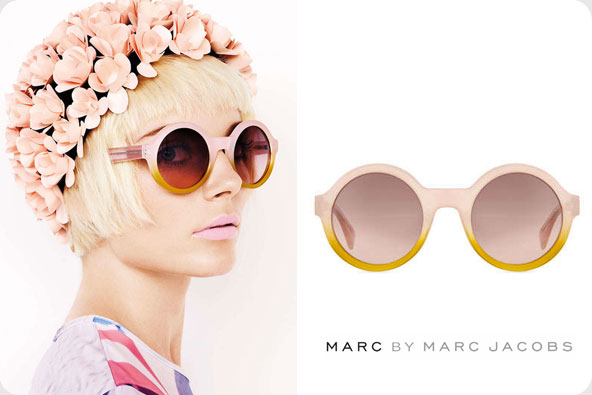 Occhiali da sole tondi bicolori Marc by Marc Jacobs